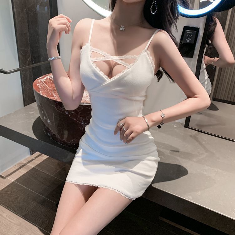 Woman  Digi Fashion  French Jumpsuit Sexy Skirt Temperament Camisole