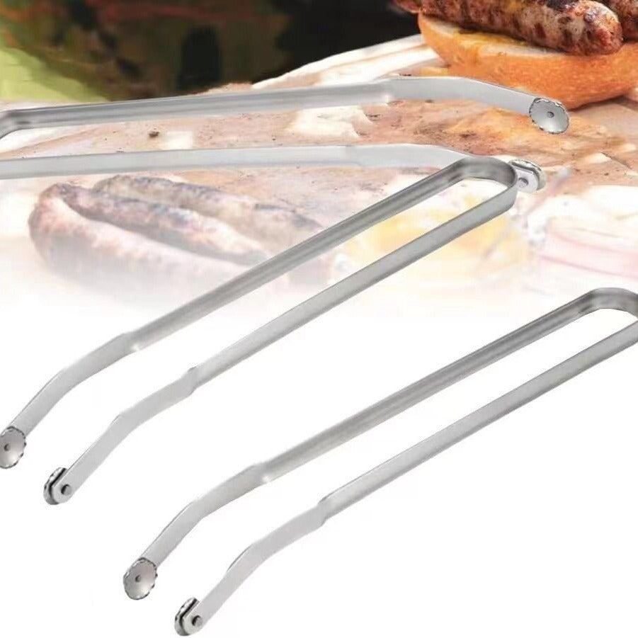 Stainless Steel Barbecue Clamp Barbecue Clip Multi-functional Lengthened Anti-scald Kitchen Gadgets