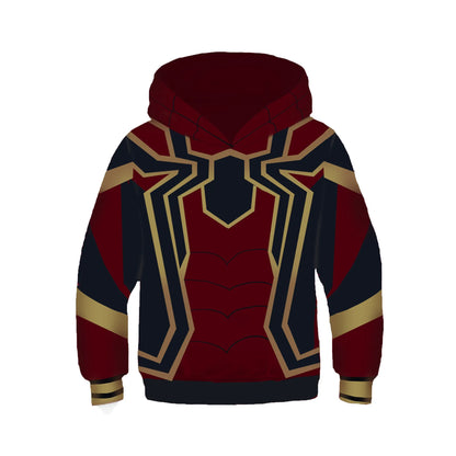 Spider-Man Gwen Miles Morales Zip Up Hoodies Spider-Verse Venom 3D Hooded Hoodies Superheld Seuns Meisies Outwear Baadjie Broeke