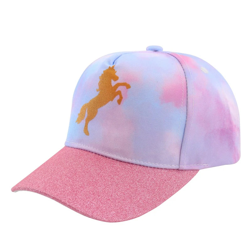 Baby Girl Sun Hat Unicorn Kids Trucker Hats Boys Baseball Cap Cute Adjustable Snapback Caps Sports Travel Hiking Hat 3-10Y