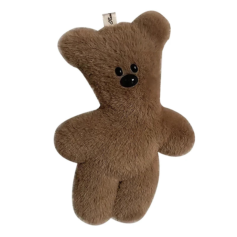 Soft Teddy Bear Keychain Pendant Cartoon Cute Plush Doll Toy Kawaii Soft Stuffed Bag Charms Decorations For Children Gift 1PC