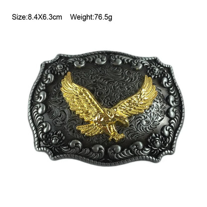 Retro Metal Carving Eagle West Cowboy Belt Buckle Super Cool Male Logo Jeans Accessories Fit 3.8CM-4CM Belt Best Man Gift