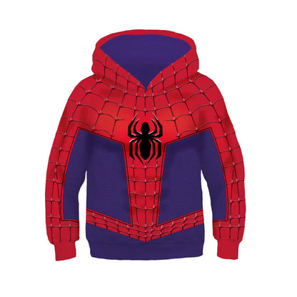 Spider-Man Gwen Miles Morales Zip Up Hoodies Spider-Verse Venom 3D Hooded Hoodies Superheld Seuns Meisies Outwear Baadjie Broeke