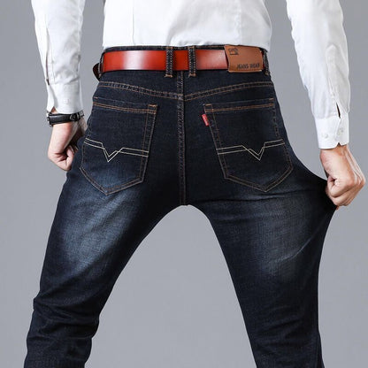 Meta Digital Store Jeans Elastic Men's Straight Tube Loose Casual Jeans