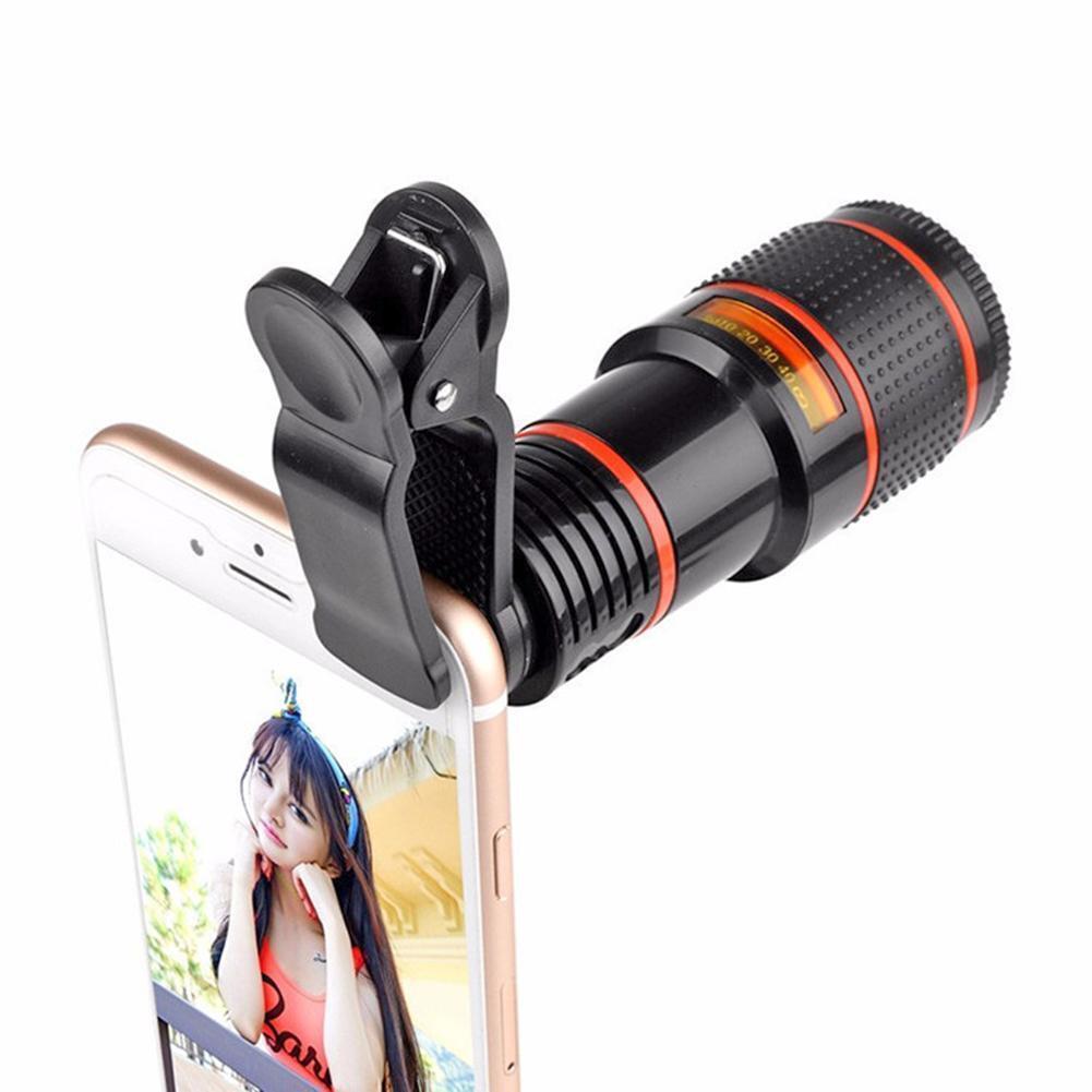 Meta Digital Store Bed Sheet HD 8X Clip On Optical Zoom Telescope Camera Lens For Universal Mobile Cell Phone