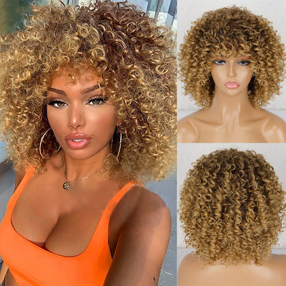 Meta Digital Store Synthetic Afro Curly Wig African Wigs For Black Women