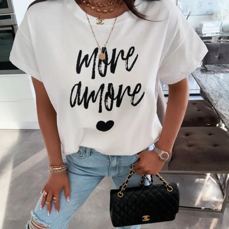 Women's Fashion Printed Bottoming Shirt