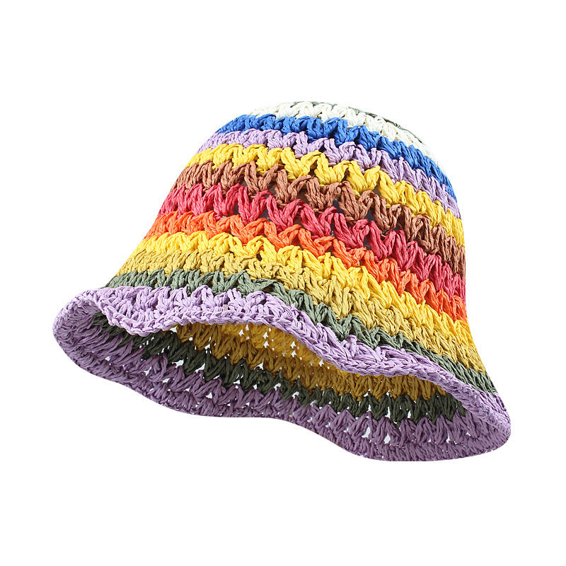 Meta  Digital Store  Sun-proof Sun-proof Beach Big Brim Makes Face Look Smaller Bucket Hat