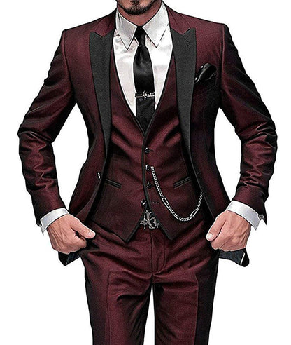 Meta  Digi Store  Men's Three-piece Suit Bridegroom Best Wedding Suit