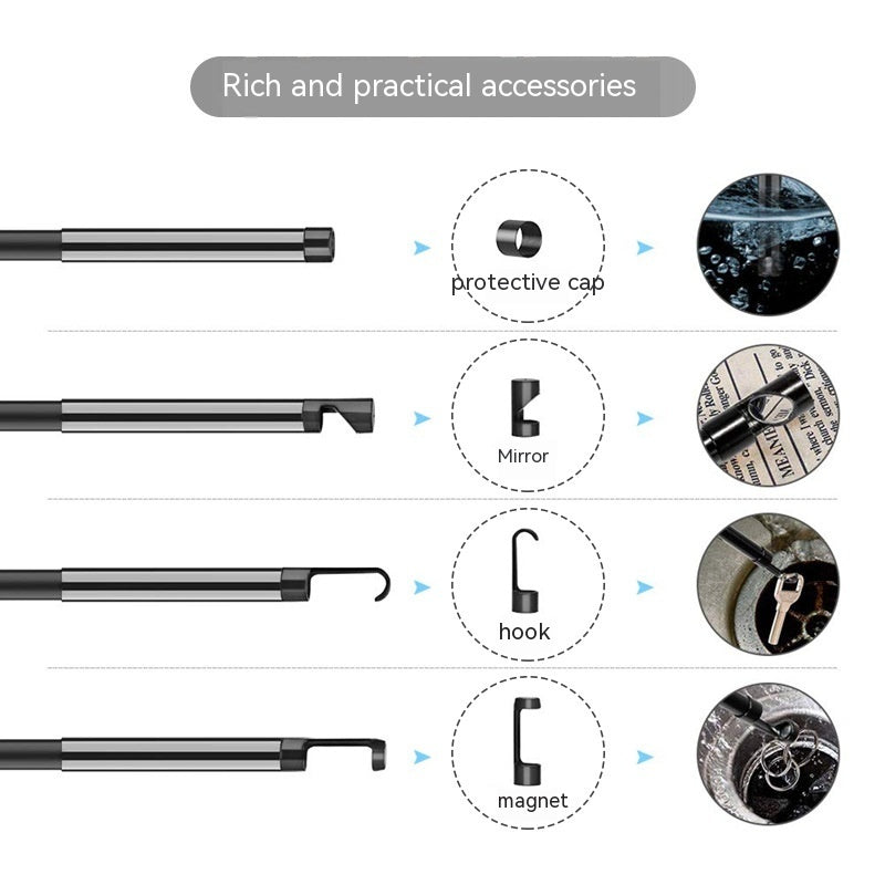 Meta Digital Store Bendable Tube Auto Repair Industrial Borescope With Screen