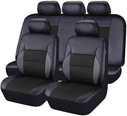 Meta  Digi Store  Auto Artificial Leather 5-seater Car Stitching Leather Seat Cover