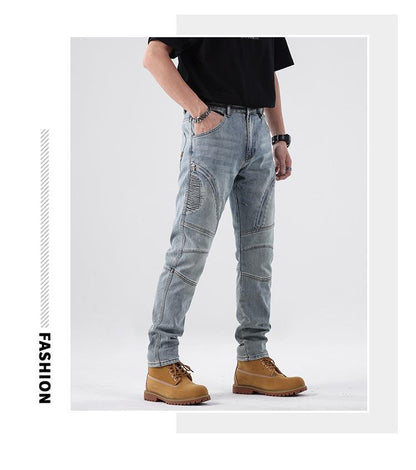 Meta Digital Store Jeans Men's Simple Comfortable Slim Jeans