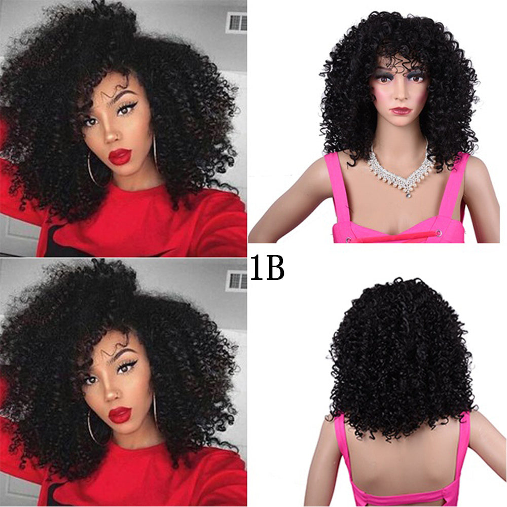 Meta Digital Store Synthetic Afro Curly Wig African Wigs For Black Women