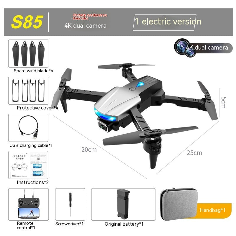 Meta  Digital  Store  Drone S85 Three-side Obstacle Avoidance UAV 4K Aerial Photography HD Dual Camera Four-axis