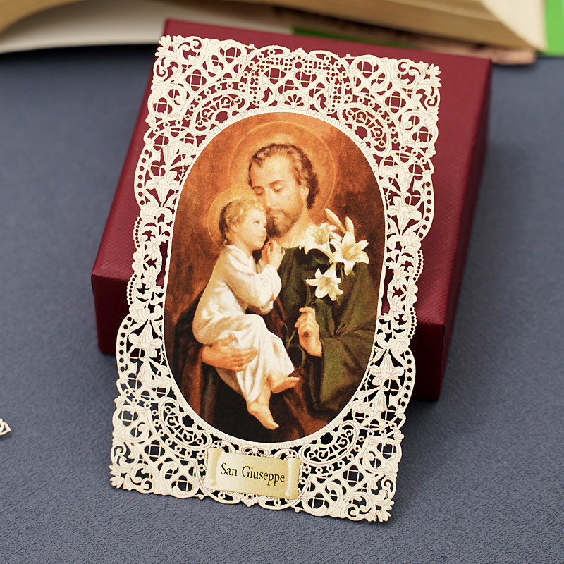 Hollow Lace Icon Bible Paper Bookmarks