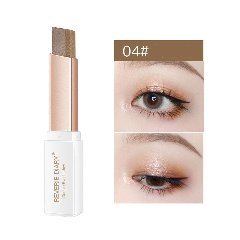 Meta Digital Store Makeup Lazy Eyeshadow Stick Stereo Gradient Shimmer Double Color Eye Shadow Pen Waterproof Easy To Wear Eyeshadow