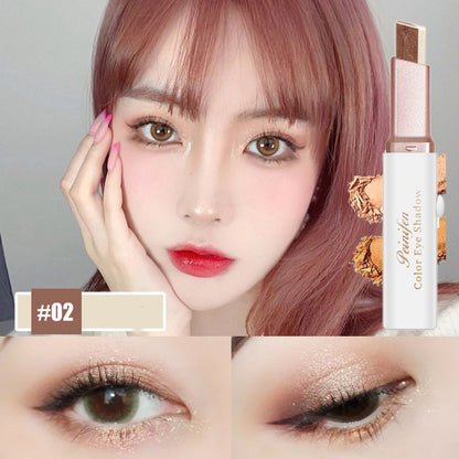 Meta Digital Store Makeup Lazy Eyeshadow Stick Stereo Gradient Shimmer Double Color Eye Shadow Pen Waterproof Easy To Wear Eyeshadow