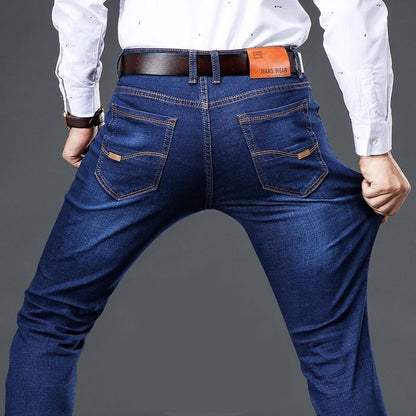 Meta Digital Store Jeans Elastic Men's Straight Tube Loose Casual Jeans