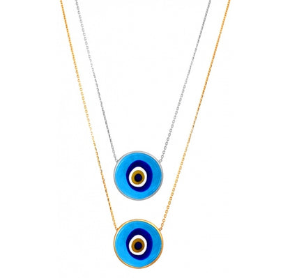 Meta  Digital Store  Women's 925  Sterling Silver Blue Eye Necklace