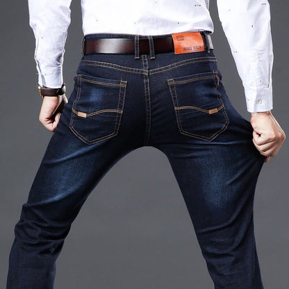 Meta Digital Store Jeans Elastic Men's Straight Tube Loose Casual Jeans