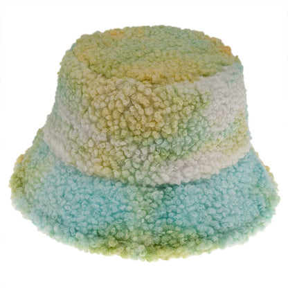 Meta  Digital Store  Autumn And Winter Thickening Warm And Cute Tie-dye Bucket Hat