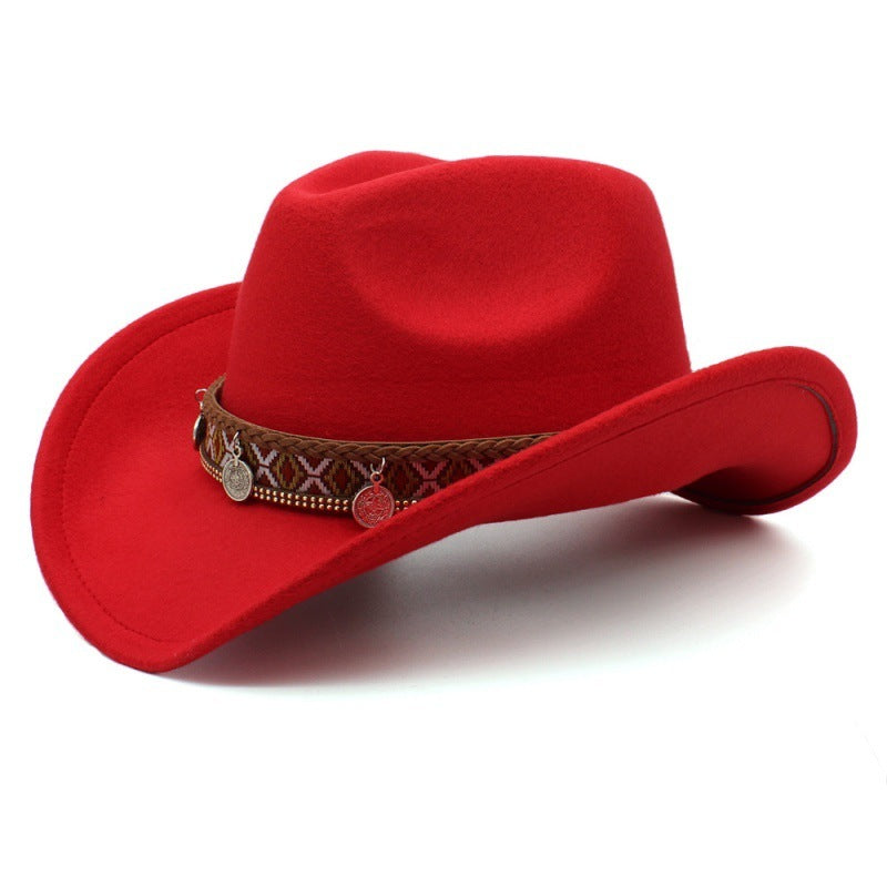 Meta  Digital Woman  Tibetan Style Chinese Style Pendant Leisure Sun Shade Protection Cowboy Hat